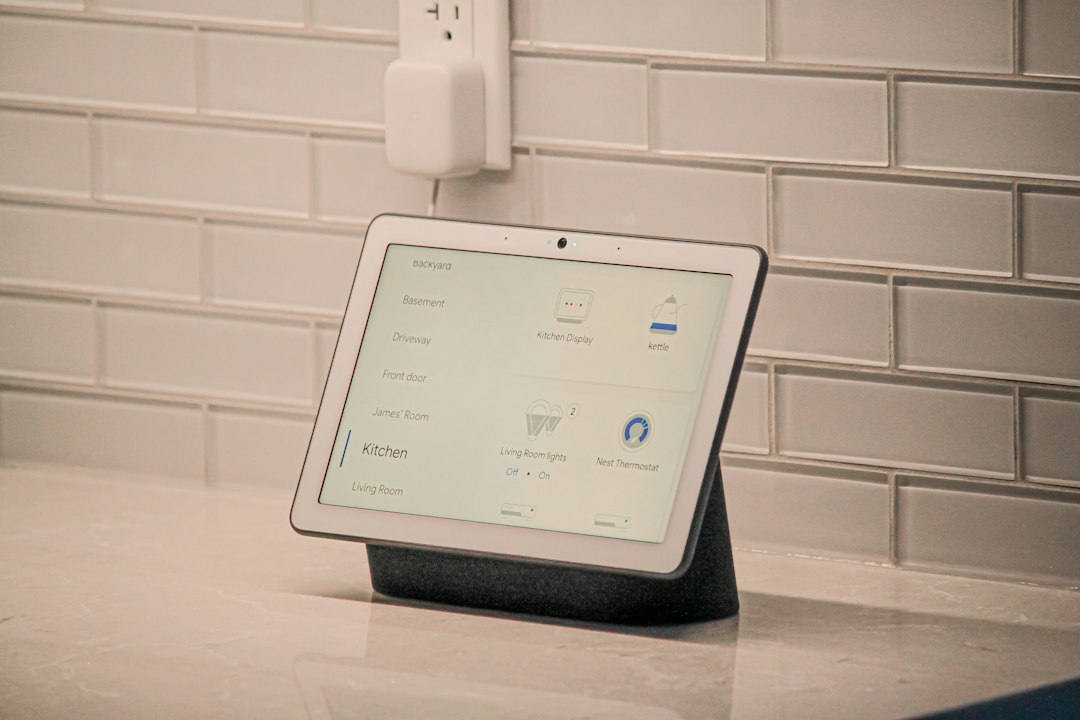 Apple Smart Home Hub rival smart display mounted on a wall