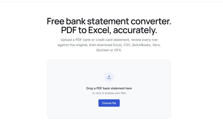 bank statement converter